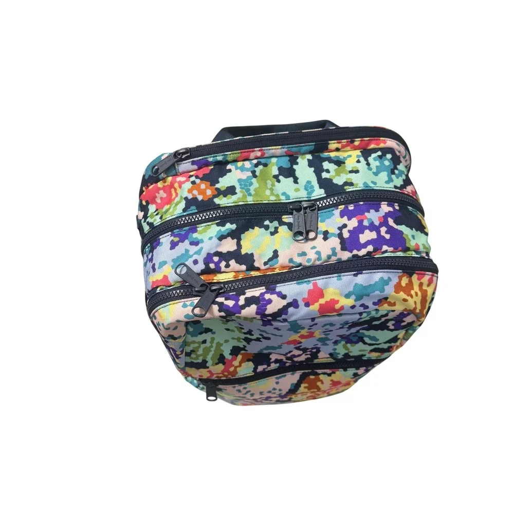 Vera Bradley Grand Laptop Backpack Womens OS Happy Blooms ReActive Excellent